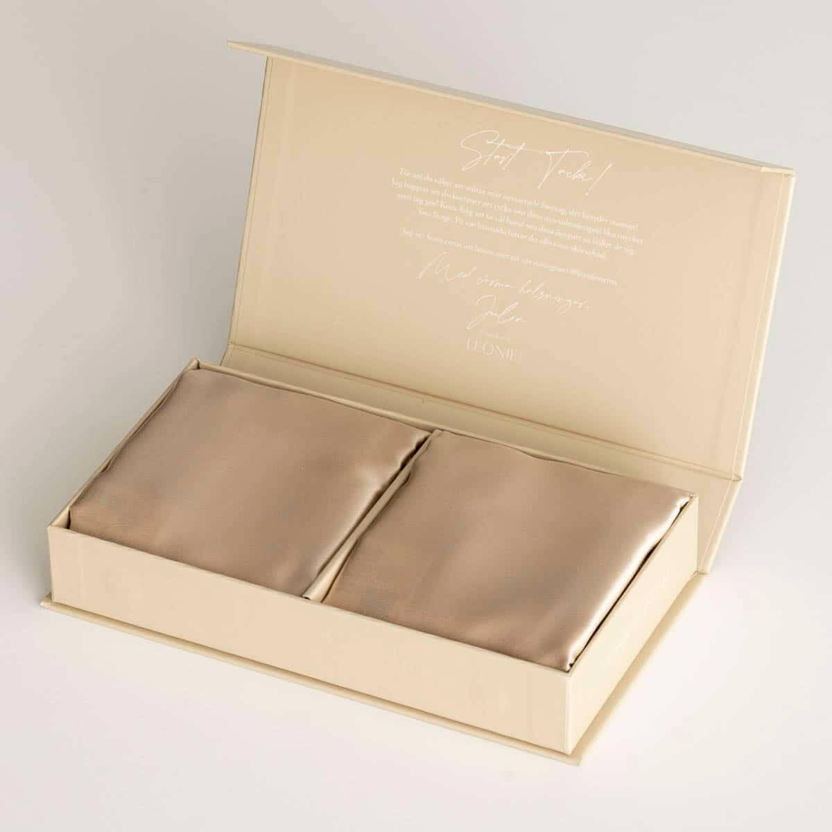 Sidenörngott 2-pack Beige