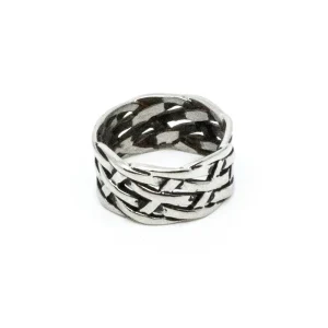 Big Braided Ring Stål