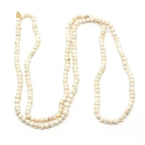 Unpolished Pärlhalsband 90cm