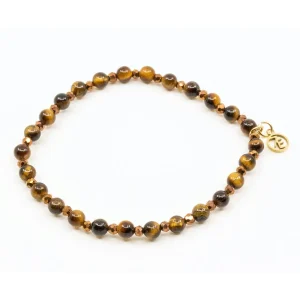 Beads Armband Tigeröga