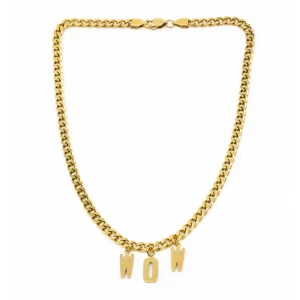 WOW Halsband 42cm Guld