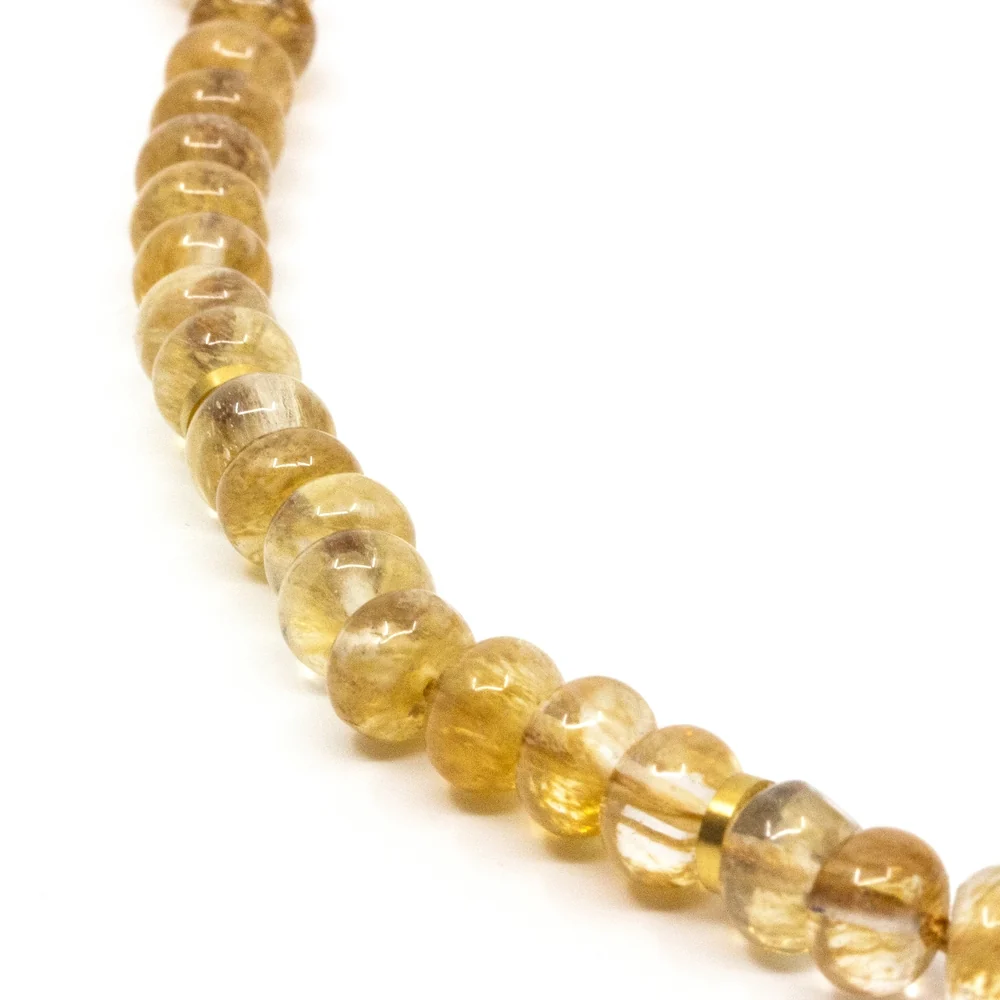 Chunky Gem Halsband Citrin - Bild 4