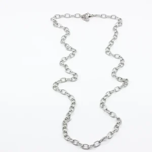 Bigger Chain Halsband 90cm Silver
