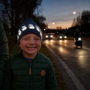 Fodrad reflexmössa för barn – Ekorre & Räv